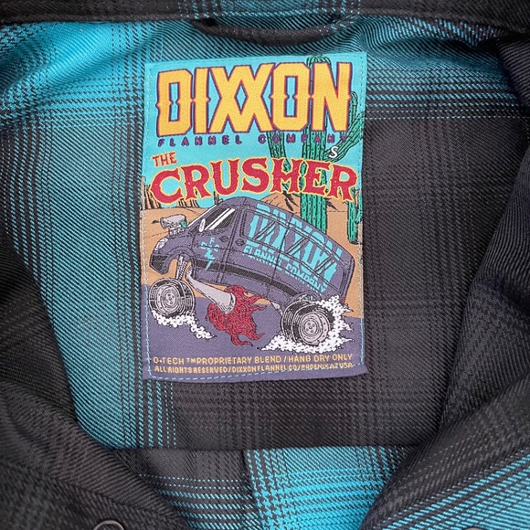 NWOT DIXXON FLANNEL THE CRUSHER MEN'S PEARL SNAP SHIRT SZ S Limited Edition Rare - Picture 4 of 9